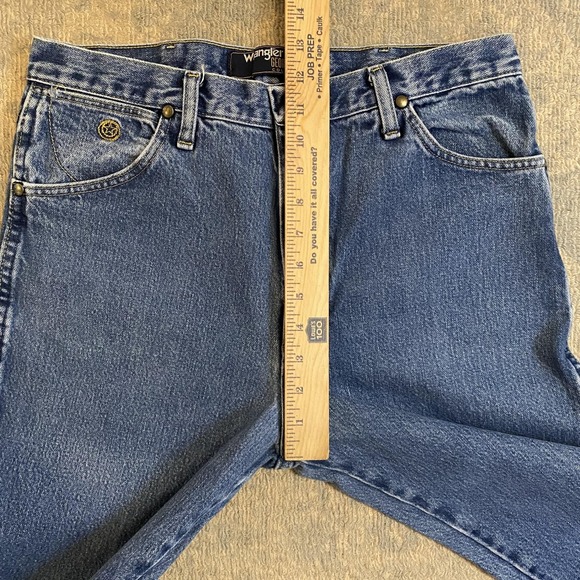 Wrangler George Strait Jeans Mens 34x36 Blue Medium Wash Straight Denim Pants - Picture 5 of 12